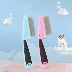 Peigne de toilettage pour animaux de compagnie en acier inoxydable et plastique avec poignée antidérapante, anti-casse et anti-rouille, pour chiens et chats - Product Image 3