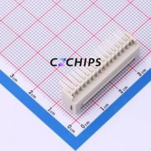 W200120K-32PY2423 Wire-to-Board Pin Header Bent Lead Through Hole,P=2mm Connector 2x16P 2mm Right Angle Insert PHB - Product Image 2
