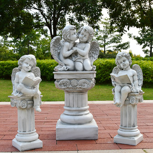 Moderno di lusso scultura <span class=keywords><strong>in</strong></span> <span class=keywords><strong>pietra</strong></span> intagliato a mano solido marmo bianco colonna romana pilastro per applicazione Villa all'aperto - Product Image 3