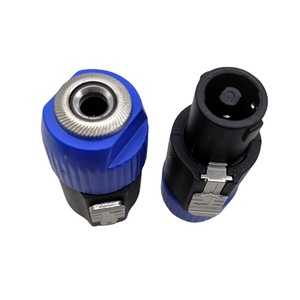 Adaptador profesional de 4 núcleos con conector hembra de 6.5 mm, con hebilla metálica, tipo tarjeta de aviación, para audio, Ohm, conector hembra de 6.5 mm. - Product Image 2