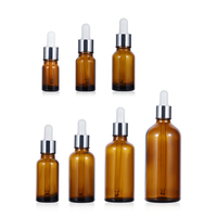Aluminium Silberdeckel Bernsteinglas 100ml 60ml 30ml 15ml Tropfflasche