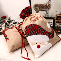 Sacs-cadeaux de Noël en toile de jute écologique pour les décorations saisonnières