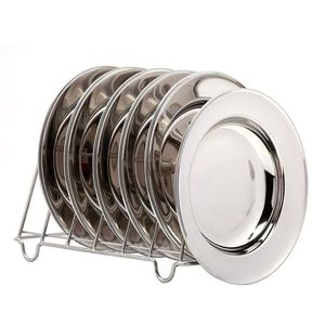 Platos Más Vendidos con Acero Inoxidable y Forma Redonda, Platos Hechos a Mano para Servir Alimentos por Exportadores - Product Image 2