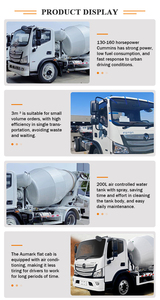Foton Aumark 4X2 3m3 Concrete Mixer Truck 160HP Small <b>Cement</b> Mixer for Construction Site - Product Image 4
