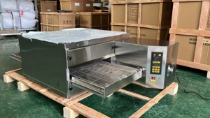Four à <span class=keywords><strong>pizza</strong></span> électrique commercial de 12 pouces, à bande transporteuse, design compact, 6500W, garantie d'un an, prix d'usine - Product Image 3