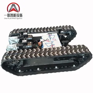 Robot rubber track undercarriage