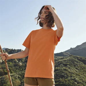 Bán Buôn 210 GSM OEM Biểu Tượng Tùy Chỉnh Người Đàn Ông Của Phụ Nữ Unisex Ngắn Tay Áo Crewneck 100% Cotton Giản Dị Trống Rắn T-Shirt T Áo Sơ Mi - Product Image 2