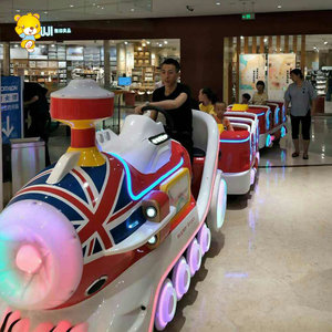 สวนสนุกห้างสรรพสินค้าในร่มกลางแจ้งที่กำหนดเองธีมสีฟ้า Trackless รถไฟมอลล์ - Product Image 6