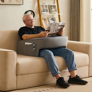 وسادة قراءة ناعمة بمسند ذراع ومكتب لاب توب للكبار مع جيب من الميموري فوم، مثالية للألعاب والعمل والقراءة على الأرض أو السرير أو الأريكة - Product Image 5