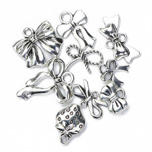 Coréen Rétro Arc DIY Argent Papillon Bracelet et Collier Bijoux Accessoires Hot ** Cheveux Version Mode Pendentifs et Charmes - Product Image 1