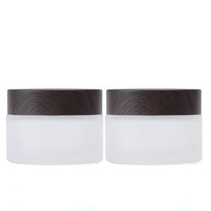 Couvercle en bois de laiton 30g 50g noir et blanc, avec joint, masque de protection, corps, lait, récipient d'emballage cosmétique, <span class=keywords><strong>essence</strong></span> crème, pot en plastique - Product Image 4