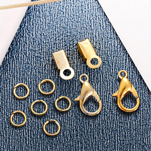 ชุดอุปกรณ์ทำเครื่องประดับ DIY แหวนวงปิดขนาด 5 มม. ตัวล็อคแบบก้ามปูสำหรับทำสร้อยคอ โลหะรูปทรงผสม 5 สี - Product Image 2