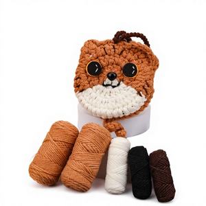 Material de Ganchillo de Algodón Tide Vera Play, Superventas Transfronterizo, para Bolsos Hechos a Mano con Diseño de Gato, Tema Animal y Natural, Sin Terminar - Product Image 1