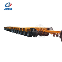 Semi-remorque surbaissée de 60 tonnes avec suspension cantilever, deux lignes, quatre essieux, en fer, pour camions