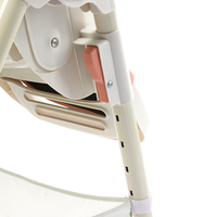 2-en-1 chaise haute pour bébé grande assiette table à manger pour bébé chaise berçante pliante facile à manger et à manger pour bébé