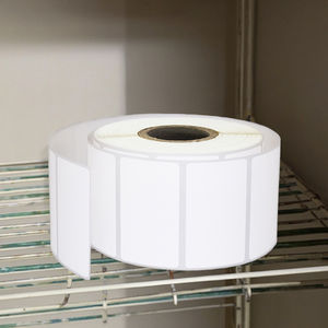 Autocollant personnalisé de 2x1 pouces pour congélateur étiquette en PP synthétique thermique autocollant de code à barres étiquette congelée étiquette thermique en PP synthétique 2x1 étiquette thermique - Product Image 1