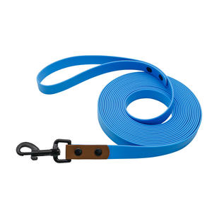 Correa de entrenamiento larga personalizable perros impermeable Pvc Nylon con luces para jugar al aire libre playa disponible varios colores - Product Image 5
