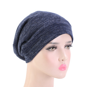 Nouvel arrivage de bonnet de sommeil en jersey de qualité supérieure bonnet de <span class=keywords><strong>chimio</strong></span> en satin doublé de soie bonnet de cheveux pour femmes bonnet <span class=keywords><strong>turban</strong></span> TJM-449 - Product Image 3
