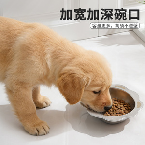 Bols pour animaux de compagnie en acier inoxydable, motif chat et chien, antidérapants, mignons, de qualité alimentaire pour la maison - Product Image 2