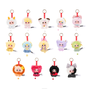 Cureplaneta Baby Three, Colgante de Peluche de los Doce Signos del Zodíaco, Caja Sorpresa, Lindo Llavero de Astrología, Amuleto Coleccionable, Regalo - Product Image 1