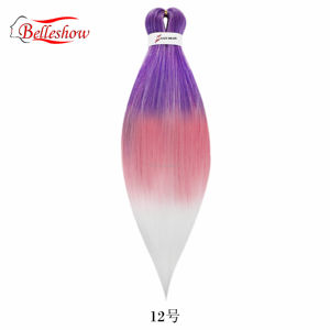 Venta caliente al por mayor 26 pulgadas pelo trenzado <span class=keywords><strong>pre</strong></span> estirado - Product Image 4