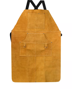 Zhengyi Protect Heavy Duty Cow Split Leather Welding <strong>Apron</strong> 6 Pockets Flame Heat Resistant BBQ <strong>Work</strong> Shop Customizable All Season - Product Image 2