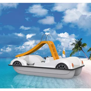 Barco de remo elétrico para adultos, barco de remo e escorregador de água