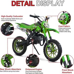 ABD Deposu Yaztor 49cc Çocuklar İçin Çekmeli Marşlı 2 Zamanlı Benzinli Motorlu 25MPH Hızında 8-13 Yaş Erkek Çocuklar İçin Arazi Motoru Minimum Sipariş Adedi Yok - Product Image 4