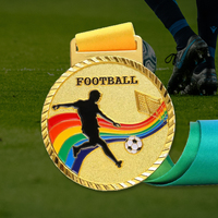Haute qualité personnalisé 3D médaille d'or Marathon Sport & course à pied trophées sublimation blancs médaille ruban