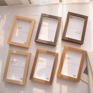 Arte de pared de diseño Simple de madera maciza de alta calidad, regalo DIY, caja de sombra de Australia, marcos de madera profunda, vidrio para paisajes, temas de flores - Product Image 4
