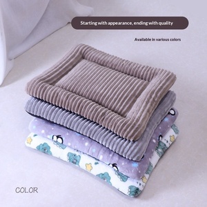Wholesale Customized Fluffy <b>Plush</b> Pet Bed Nonslip Small and Large Size with Animal Pattern Removable for Sleep - Product Image 3
