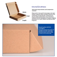 Boîtes en carton ondulé rectangulaires longues en forme d'avion, extra-résistantes, à ouverture rabattable, pour usage agricole ; disponibles