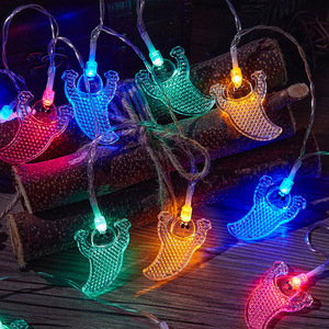 Luces LED de Cadena para Halloween, Luces Decorativas Transparentes con Forma de Calavera y Mano de Fantasma para Adornos de Escenarios de Fiesta - Product Image 4