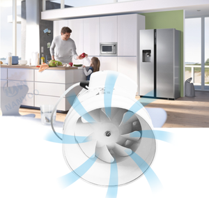 8 inch 500 CFM Inline Duct fan với nhiệt độ độ ẩm cảm biến điều khiển Duct Fan - Product Image 2