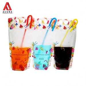 A prueba de humedad bolsa de embalaje líquido bolsa de pie con caño de frutas/bebida energética - Product Image 1