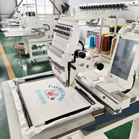 Machine à broder le logo à tête unique 12 15 aiguilles de haute qualité prix des machines à broder monogramme informatisées 1 tête pas cher