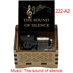 Caja de <span class=keywords><strong>música</strong></span> de madera con sonido de <span class=keywords><strong>silencio</strong></span>, 18 notas, movimiento Musical, regalo especial de madera bonito para cumpleaños de amigos - Product Image 6