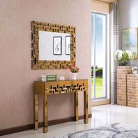 Tables consoles convertibles en MDF de haute qualité avec miroirs pour salon appartement buanderie ou meubles de couloir