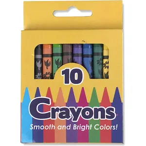 Hot Sale Wax Crayon 10 Color Painting Brush Art Children's Painting Wholesale Crayons Wax for Kid