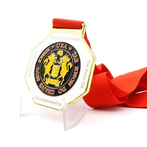 Sản xuất tùy chỉnh kim loại đồng thau mạ bạc Marathon huy chương USA trường theo dõi và lĩnh vực cạnh tranh đua Finisher huy chương