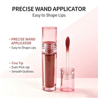 Rouge à lèvres liquide mat velours personnalisé avec logo de marque privée, haute pigmentation, waterproof, longue tenue, léger, sans transfert