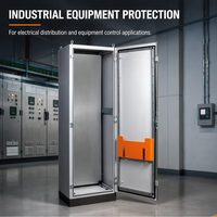 Boîtier de distribution en acier inoxydable IP54, boîtier en tôle, surface polie, boîte d'équipement électrique sur mesure