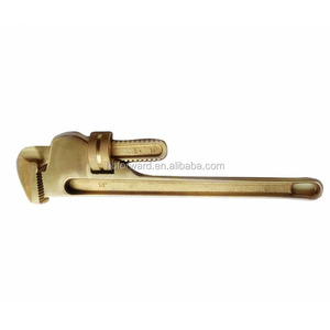 8inch ,Non Sparking Straight Pipe Wrench Copper Alloy Albr Whole Forged 200mm Stilson, Tube Tong <strong>Spanner</strong> Clamping <strong>Tool</strong> - Product Image 3