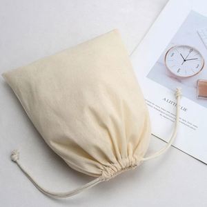 Custom Embroidery Small Organic Cotton Pouch Luxury Promotion <b>Gift</b> Sachet Packing Canvas Drawstring <b>Bag</b> - Product Image 4