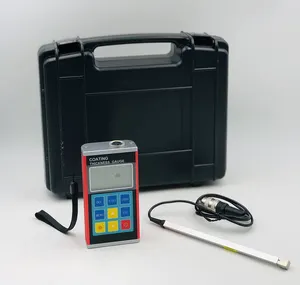Medidor de espesor de pintura de recubrimiento digital DTEC DC220F190 equipado con sonda F190 Software Pro de datos de carcasa de metal, rango de medición: 0-1