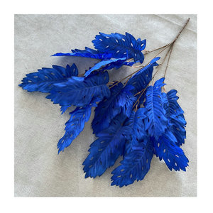 Feuilles artificielles d'Eupatorium Fortunei Suzume II, branche de fleur en soie de 30 cm à 100 cm pour la décoration du salon et de la table à manger - Product Image 5