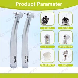 Portatile in acciaio inox turbina dentale con luce a LED ad alta velocità <span class=keywords><strong>Handpiece</strong></span> odontoiatria kit di strumenti per Handpece dentale - Product Image 3