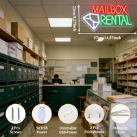 Letrero LED de Neón para Alquiler de Buzones de Correo Neonawall, Decoración Acrílica para Colgar en la Pared, Alimentado por USB, Clasificación IP65, Garantía de 2 Años, para Negocios, Clubes y Oficinas