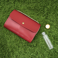 Sac à épices portable en cuir PU avec 5 mini pots à condiments, porte-bouteilles d'assaisonnement, ensemble de rangement pour condiments d'extérieur