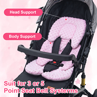 Housse de siège auto réversible en coton pour poussette, coussin pliable pour bébé, coussin pour porte-bébé, landau